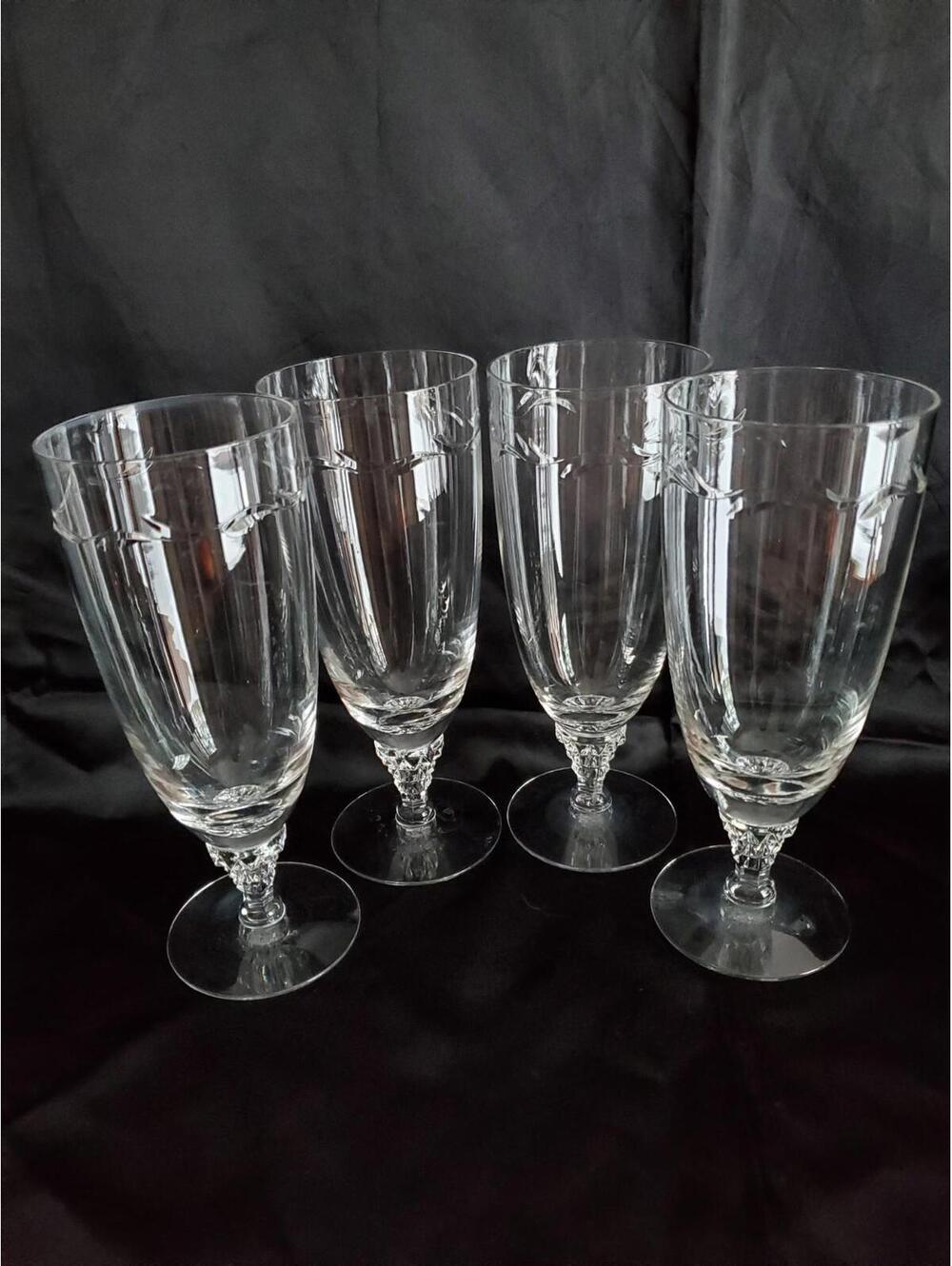 4 Vtg Tiffin Franciscan Ice Tea Glasses